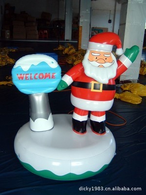 【充氣圣誕樹、圣誕老人、節慶塑膠禮品。吹氣產品。(圖)】價格,廠家,圖片,場地道具布景,東莞市一奇體育用品-